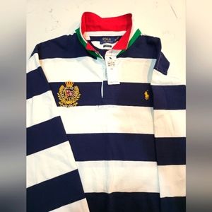 Polo Ralph Lauren Rugby NWT. XXL Classic Fit. Navy Blue and a White. Vintage.
